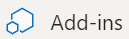 The Add-ins button at the far end of the Insert tab of the Excel ribbon.