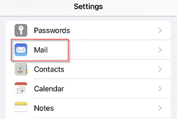 Set up email with iOS Mail app screenshot one