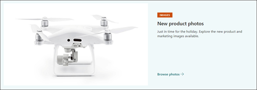 Preview of the Hero web part