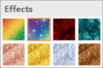Pen dropdown showing Ink Effects