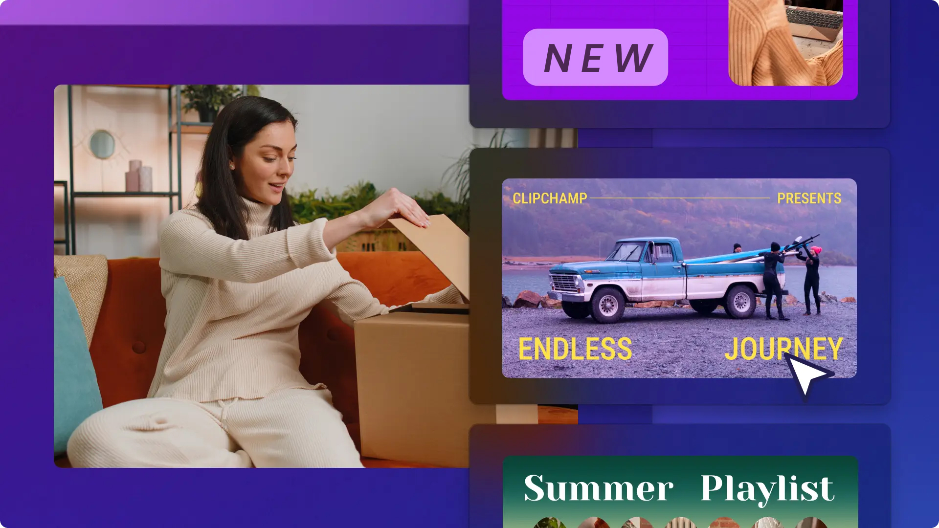 Start with a video project template to save time
