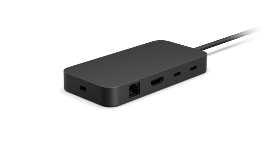 The rear port view of Surface USB4 Dock