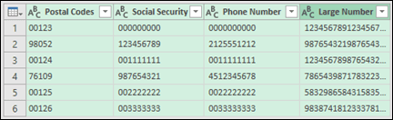 Get & Transform > Convert data to text