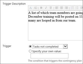 Trigger Description and Trigger