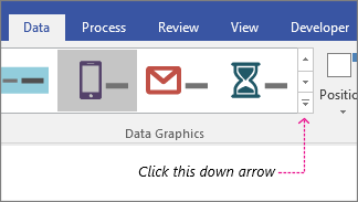 Data tab, Data Graphic Gallery button