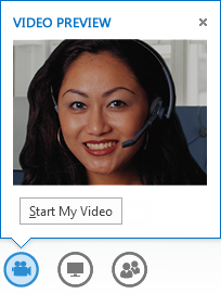 Screenshot of starting video from an IM