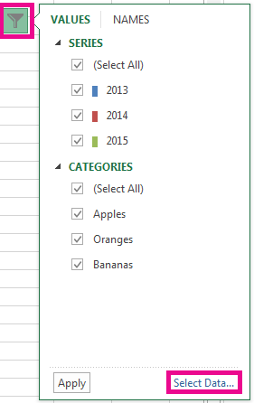 Click "Select Data."