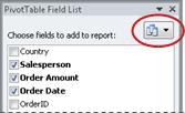PivotTable Field List View button