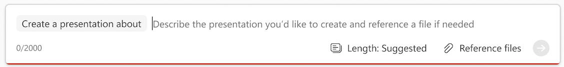Narrative Builder Prompt Input