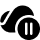 MacOS OneDrive icon with Pause badge