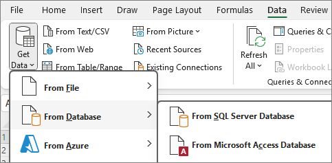 Import data from Access