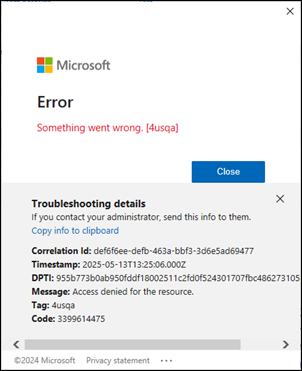 Classic Outlook sign in error 4usqa