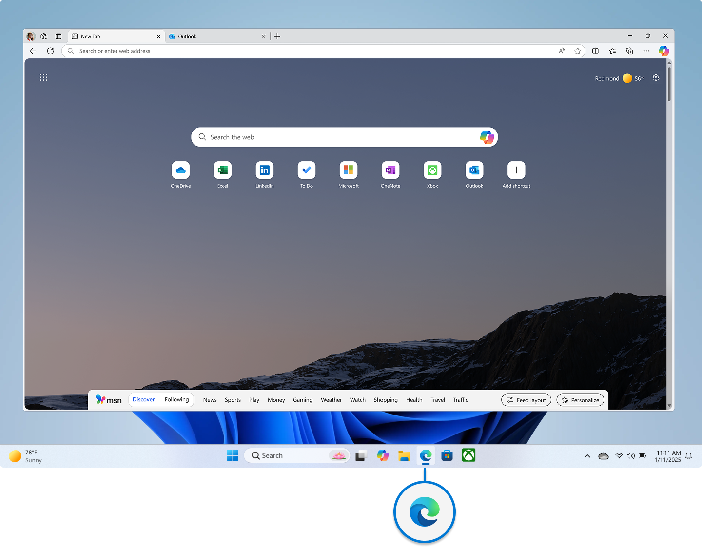 Screenshot of Microsoft Edge.