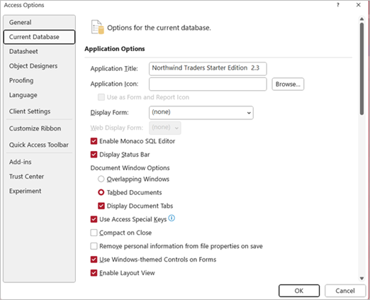 Screenshot showing location of toggle.