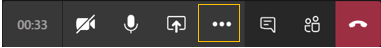 Meeting control-More actions icon highlighted