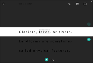 Immersive Reader Line Focus