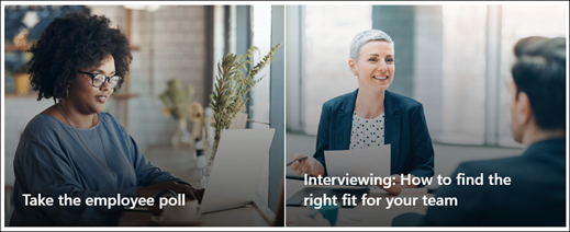 Preview of the Hero web part.