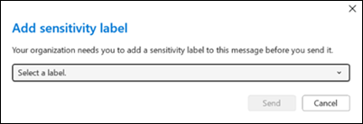 Add sensitivity label example for issue